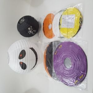 8pc paper hanging Halloween lanterns decor